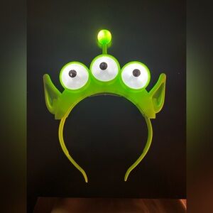Disney Parks Toy Story Space Alien Plastic Kids Headband Mickey Ears The Claw 🩶